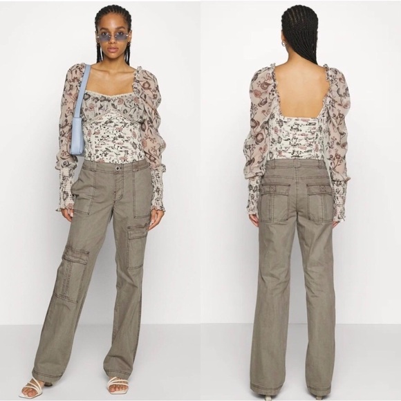 Free People The Thing Is Low-Rise Utility Cargo Pants - Picture 3 of 16